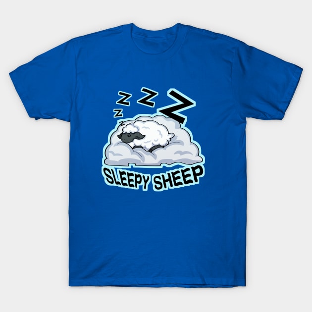 Sleepy Sheep T-Shirt by Ashe Cloud